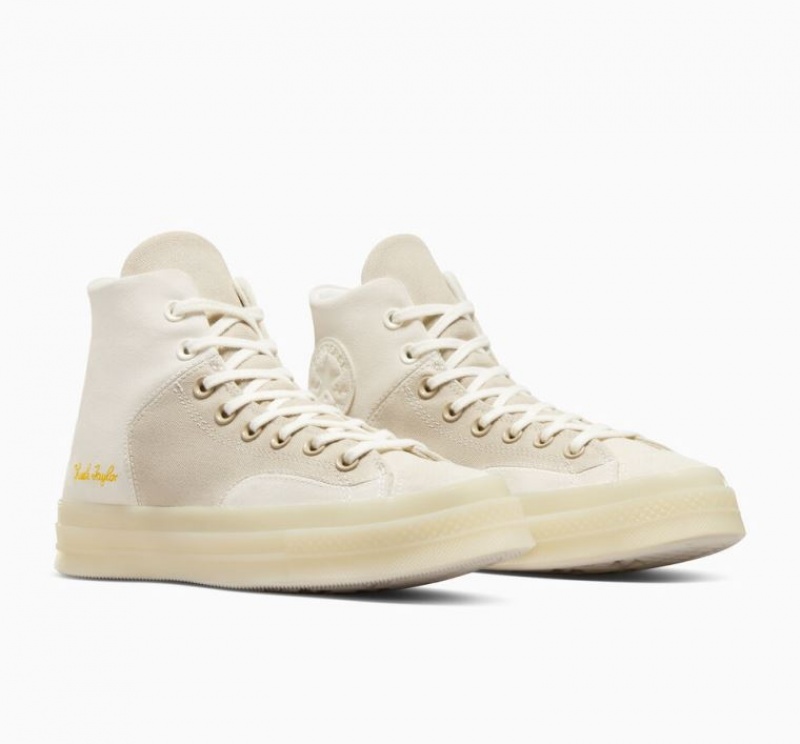 Tenis Converse Chuck 70 Marquis Mixed Materials Altos Mujer Blancas | COLOMBIA D8135C