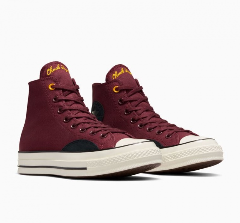 Tenis Converse Chuck 70 Mixed Materials Altos Hombre Burdeos | COLOMBIA S5726T