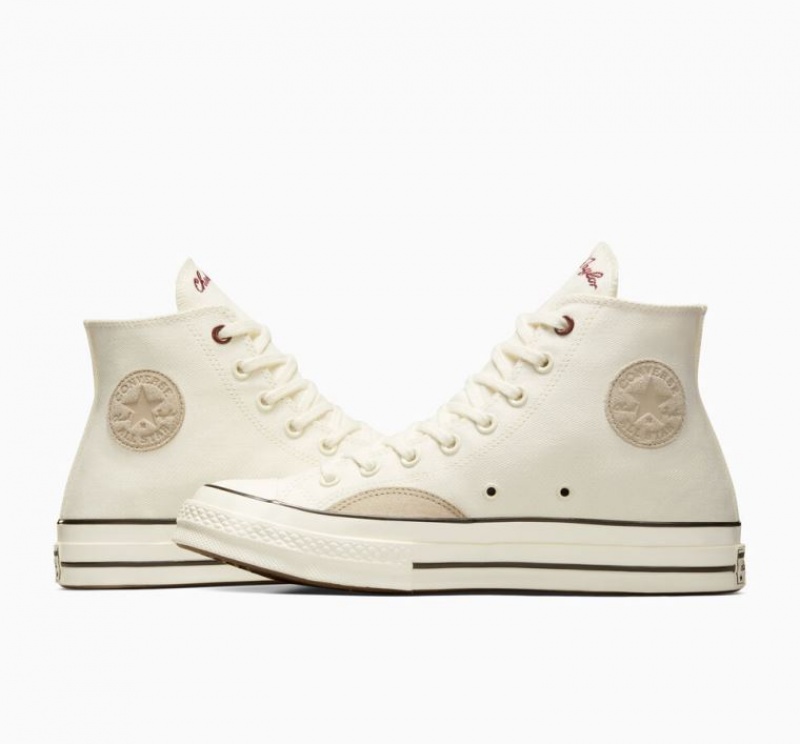 Tenis Converse Chuck 70 Mixed Materials Altos Hombre Blancas | COLOMBIA T5724O