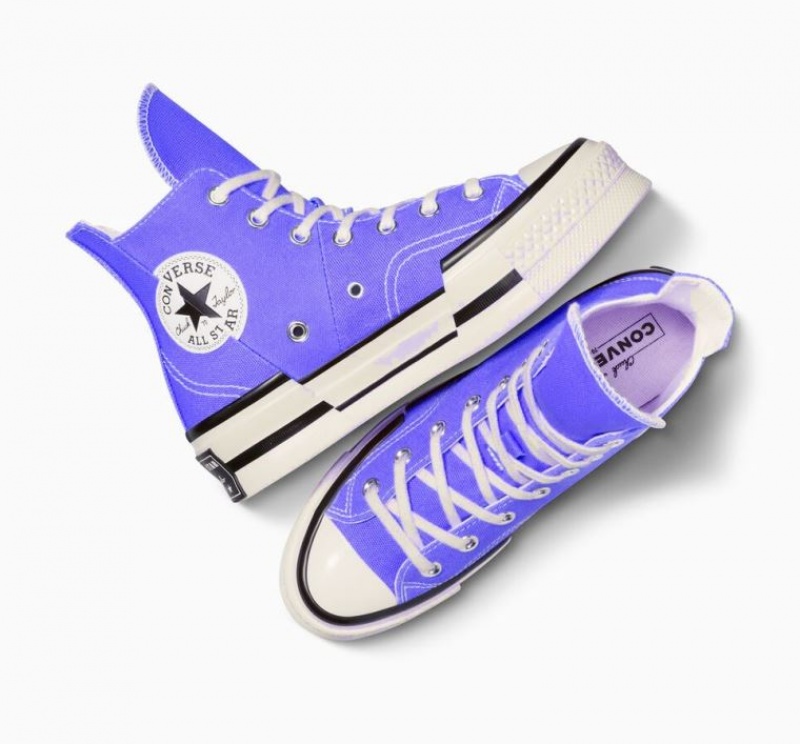 Tenis Converse Chuck 70 Plus Altos Hombre Azules | COLOMBIA D8924L