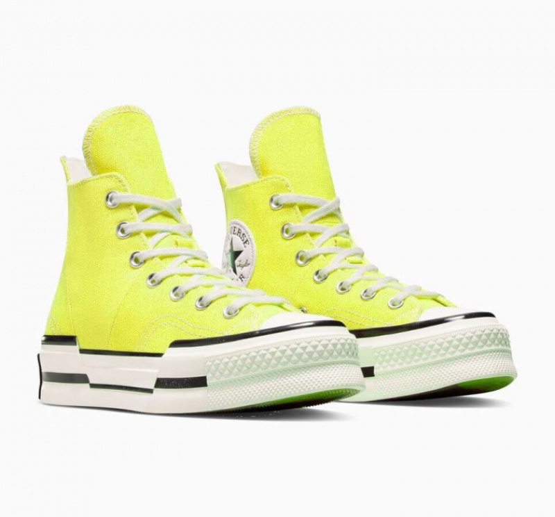 Tenis Converse Chuck 70 Plus Altos Hombre Limón | COLOMBIA M0321A