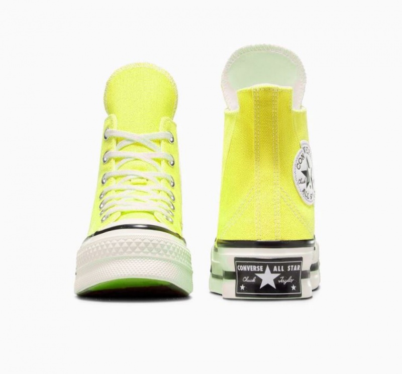 Tenis Converse Chuck 70 Plus Altos Hombre Limón | COLOMBIA M0321A