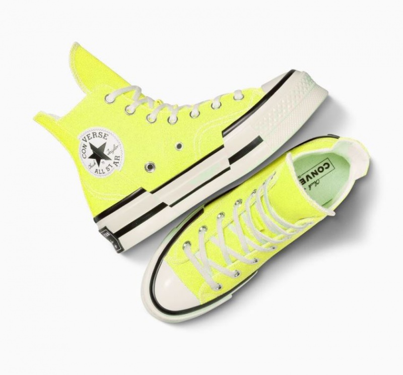 Tenis Converse Chuck 70 Plus Altos Hombre Limón | COLOMBIA M0321A