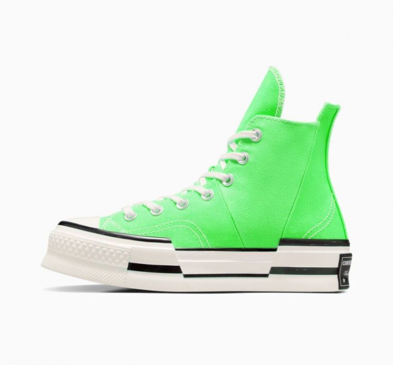 Tenis Converse Chuck 70 Plus Altos Hombre Verde Claro | COLOMBIA T3827G