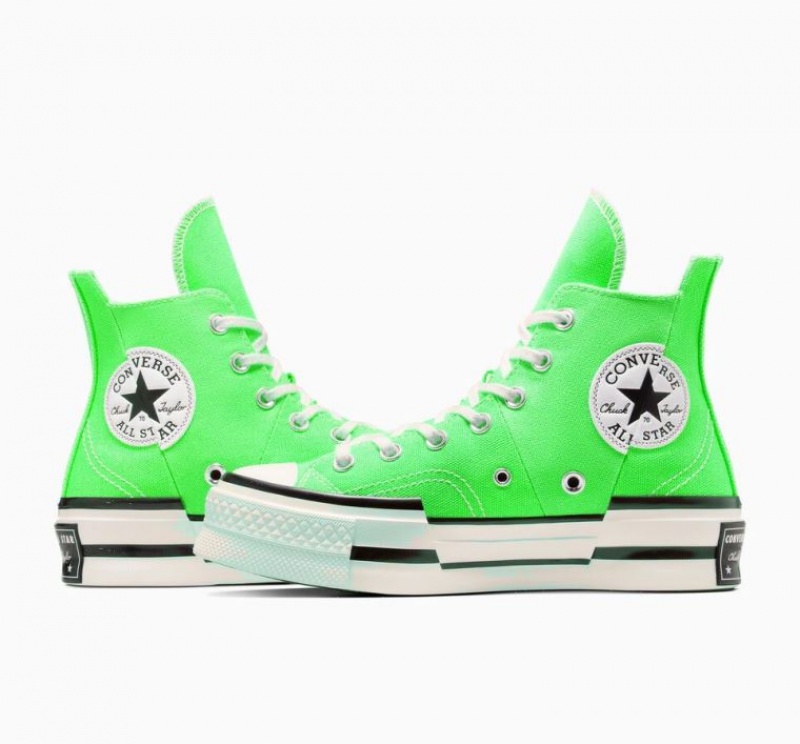 Tenis Converse Chuck 70 Plus Altos Hombre Verde Claro | COLOMBIA T3827G