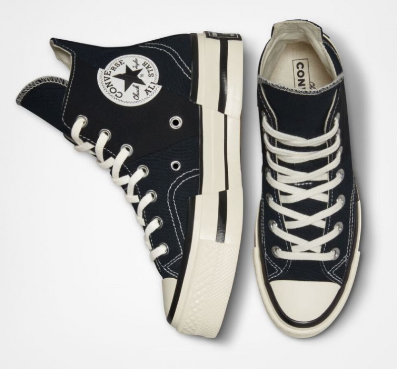 Tenis Converse Chuck 70 Plus Altos Mujer Negras | COLOMBIA E3740N