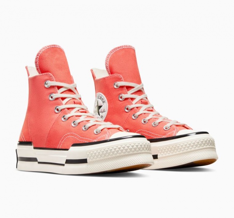 Tenis Converse Chuck 70 Plus Altos Mujer Coral | COLOMBIA K3207Q