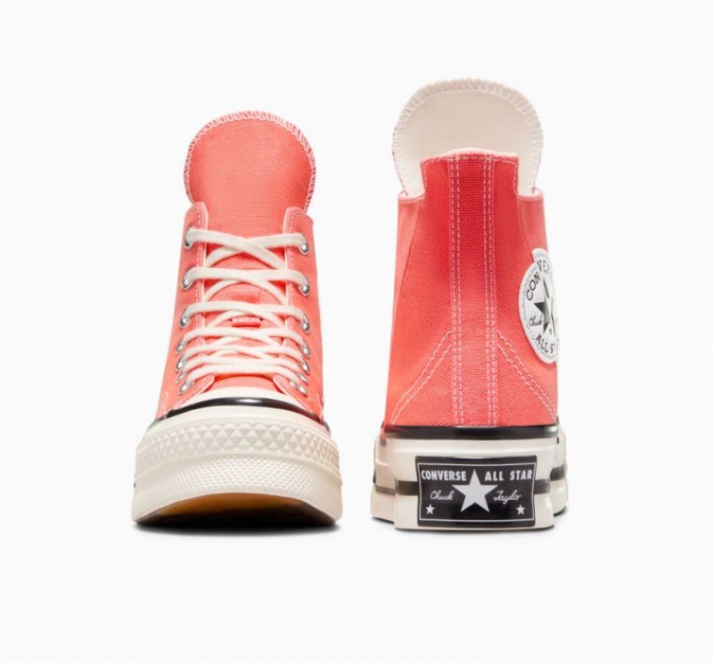 Tenis Converse Chuck 70 Plus Altos Mujer Coral | COLOMBIA K3207Q