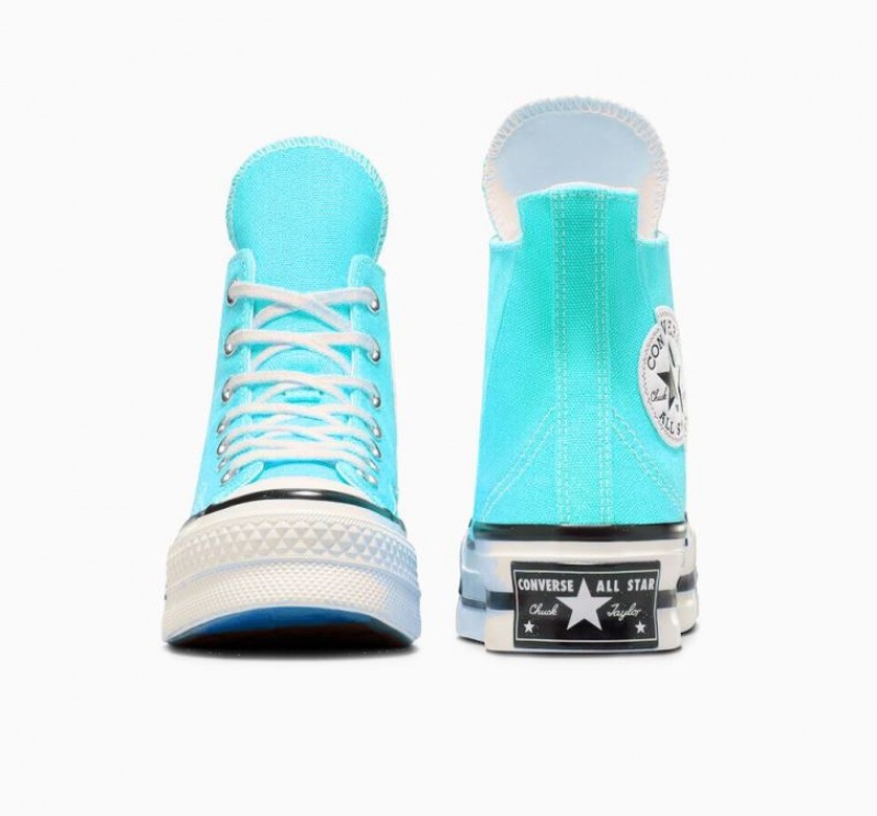 Tenis Converse Chuck 70 Plus Altos Mujer Azules | COLOMBIA Y2653H