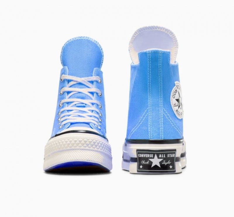 Tenis Converse Chuck 70 Plus Altos Mujer Azules | COLOMBIA Q0138E