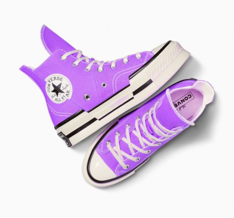 Tenis Converse Chuck 70 Plus Altos Mujer Lavanda | COLOMBIA G4710C