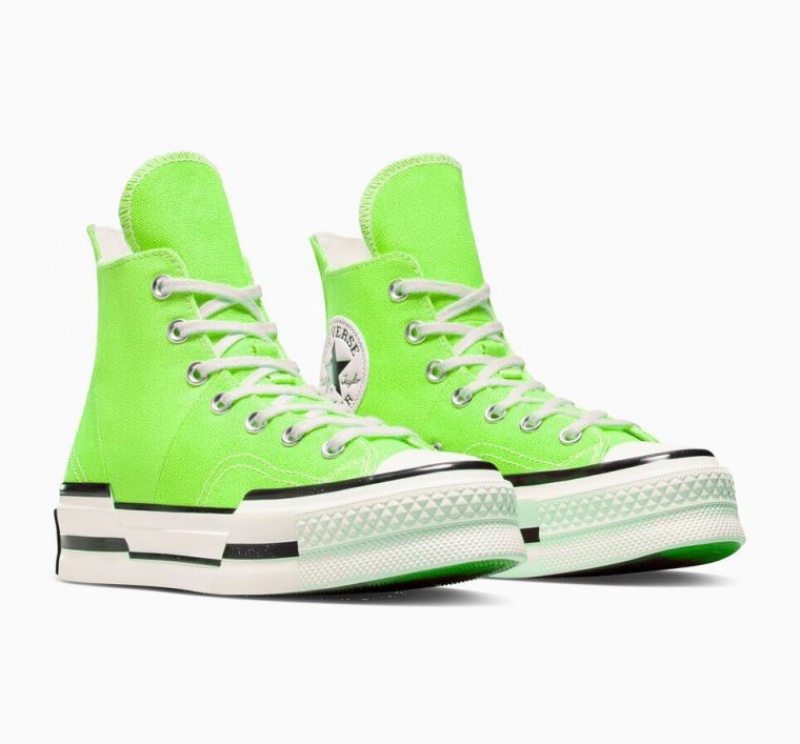 Tenis Converse Chuck 70 Plus Altos Mujer Verde Claro | COLOMBIA Z8602W