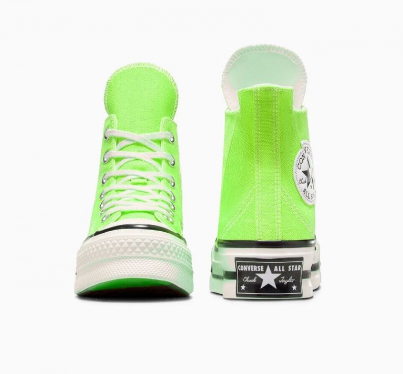 Tenis Converse Chuck 70 Plus Altos Mujer Verde Claro | COLOMBIA Z8602W