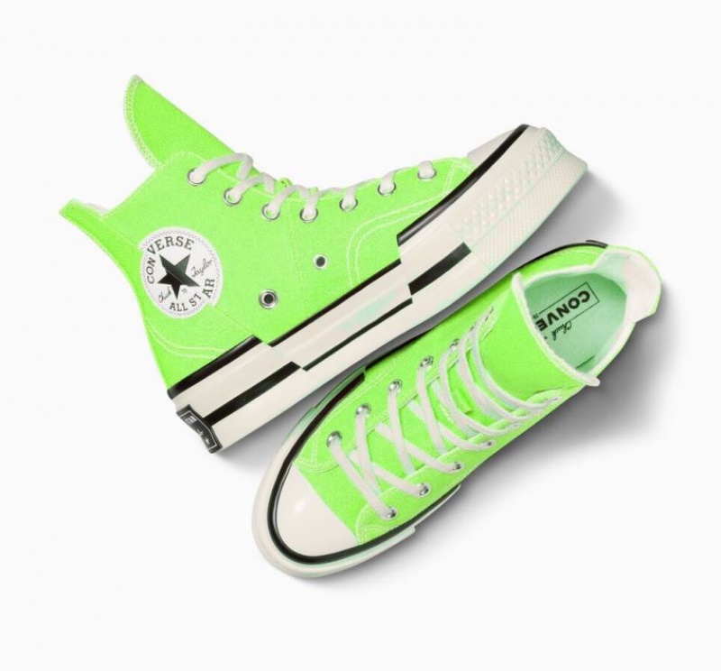 Tenis Converse Chuck 70 Plus Altos Mujer Verde Claro | COLOMBIA Z8602W