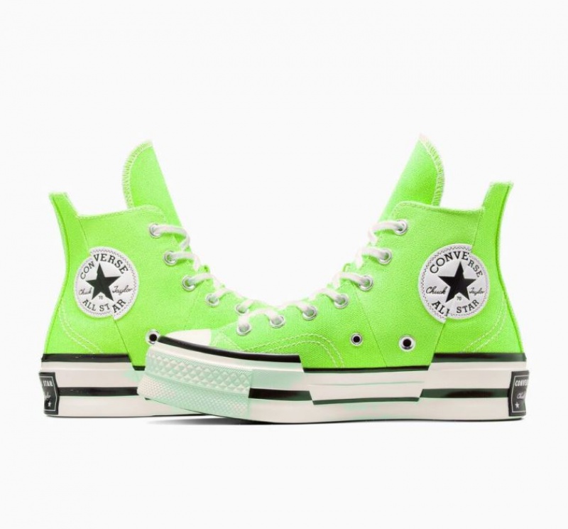 Tenis Converse Chuck 70 Plus Altos Mujer Verde Claro | COLOMBIA Z8602W