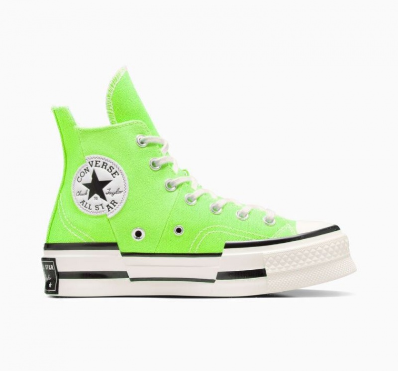 Tenis Converse Chuck 70 Plus Altos Mujer Verde Claro | COLOMBIA Z8602W