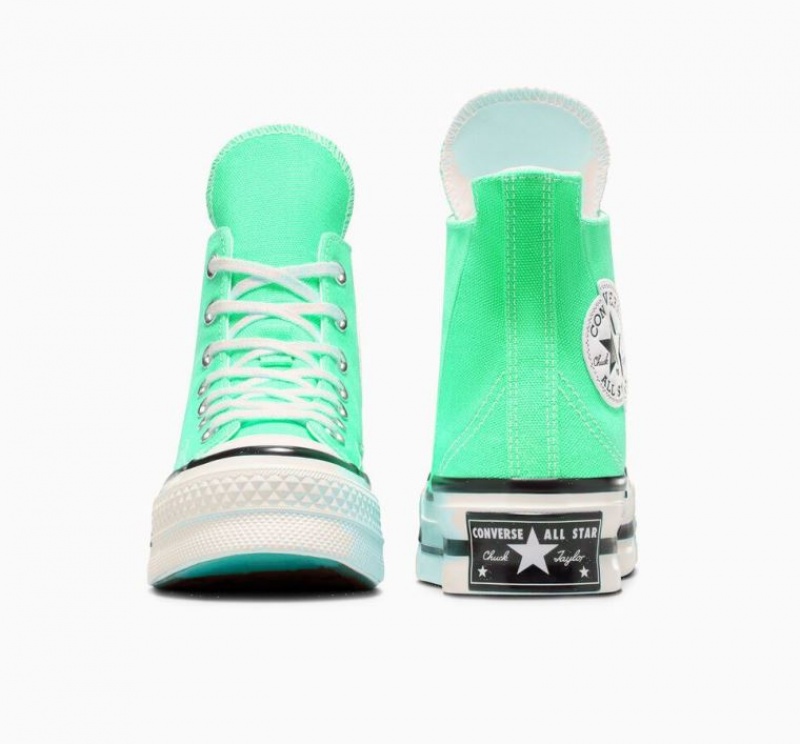 Tenis Converse Chuck 70 Plus Altos Mujer Turquesa | COLOMBIA Z2140Q