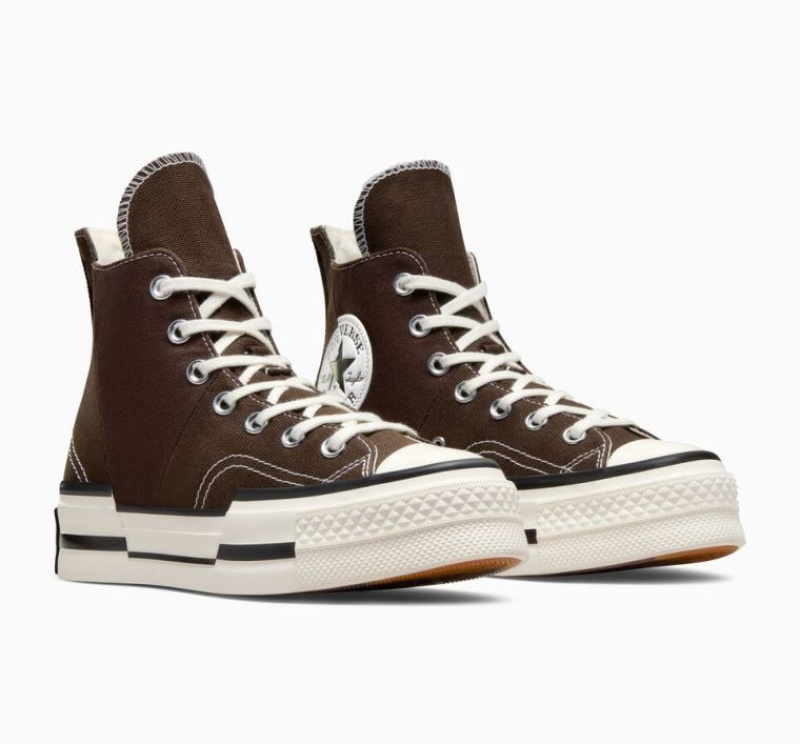 Tenis Converse Chuck 70 Plus Altos Mujer Chocolate | COLOMBIA N3014X