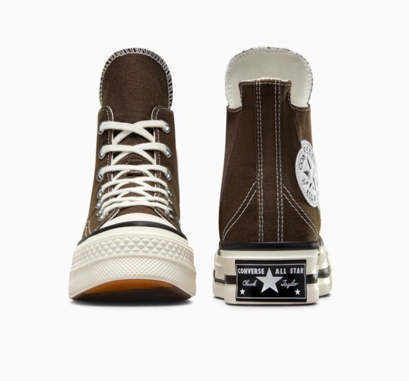 Tenis Converse Chuck 70 Plus Altos Mujer Chocolate | COLOMBIA N3014X