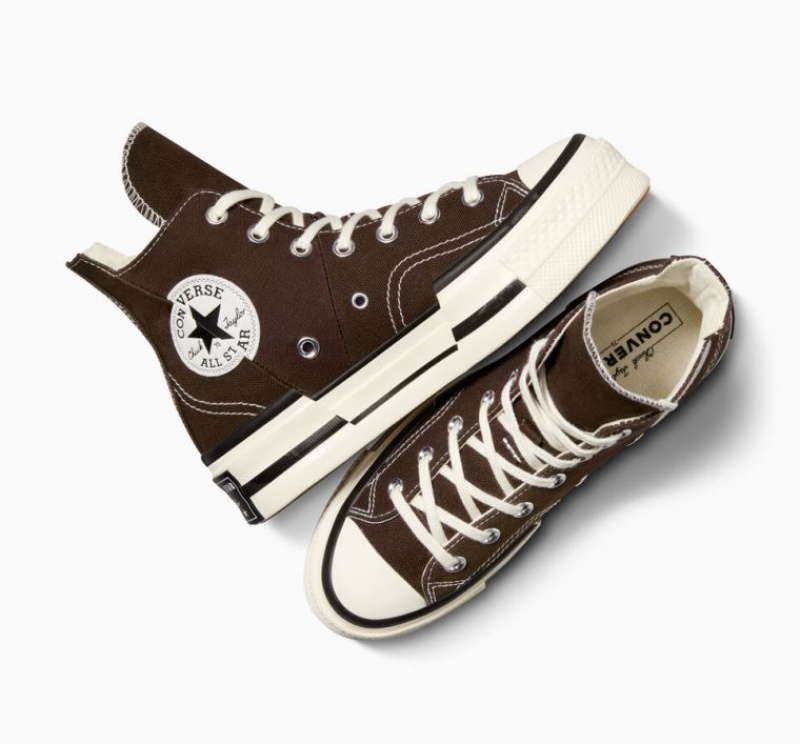 Tenis Converse Chuck 70 Plus Altos Mujer Chocolate | COLOMBIA N3014X