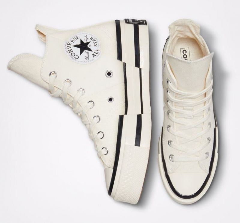 Tenis Converse Chuck 70 Plus Altos Mujer Blancas | COLOMBIA F3015R