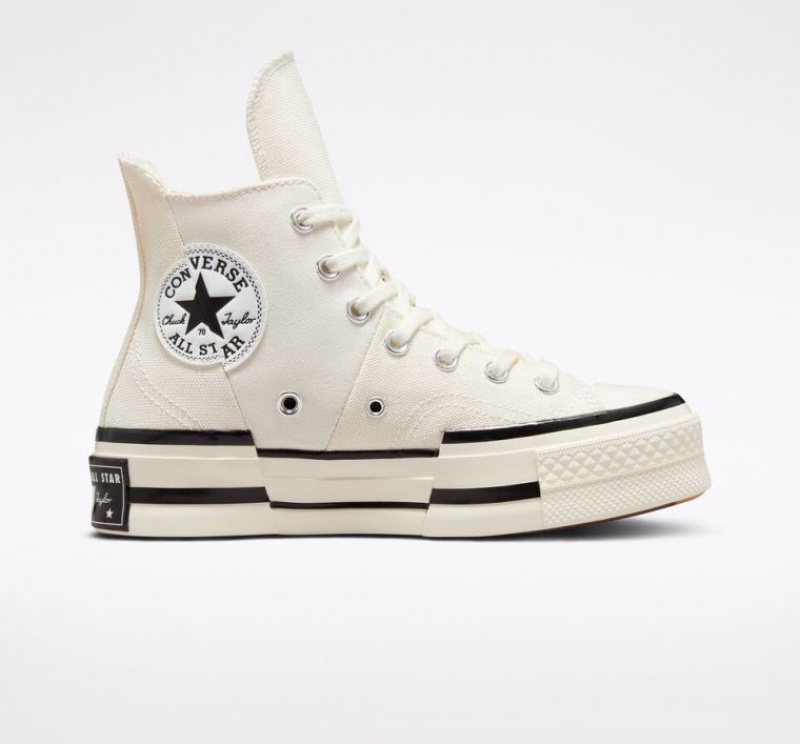 Tenis Converse Chuck 70 Plus Altos Mujer Blancas | COLOMBIA F3015R