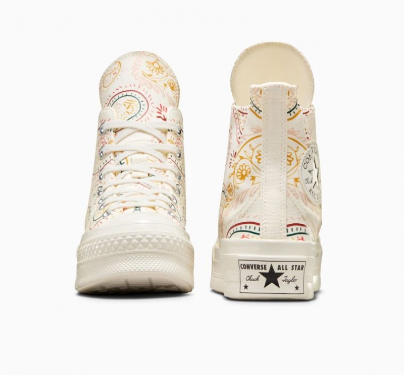 Tenis Converse Chuck 70 Plus Crafted Evolution Altos Mujer Blancas | COLOMBIA L0785B