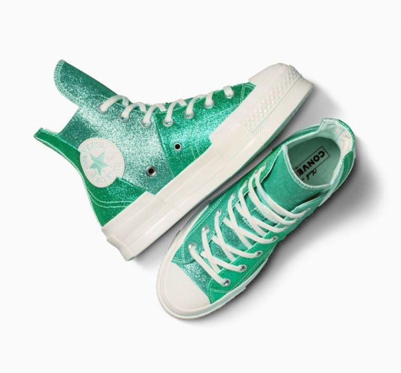 Tenis Converse Chuck 70 Plus Glitter Altos Hombre Turquesa | COLOMBIA O2938T