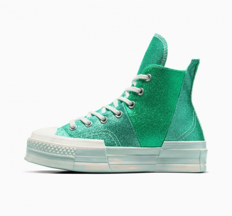 Tenis Converse Chuck 70 Plus Glitter Altos Hombre Turquesa | COLOMBIA O2938T