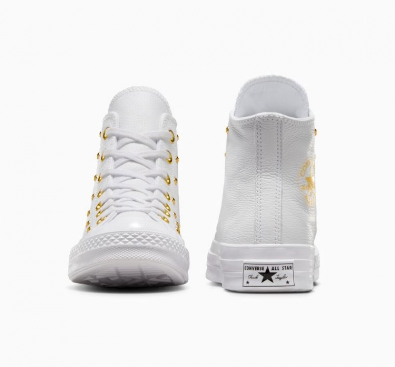 Tenis Converse Chuck 70 Star Studded Altos Mujer Blancas | COLOMBIA G4187B