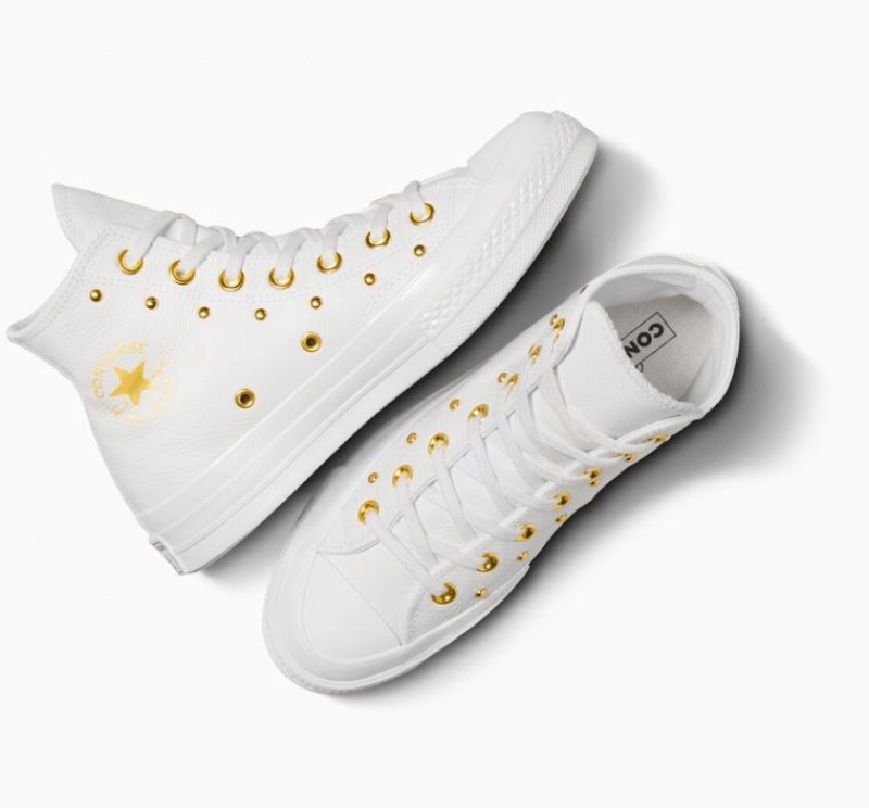 Tenis Converse Chuck 70 Star Studded Altos Mujer Blancas | COLOMBIA G4187B