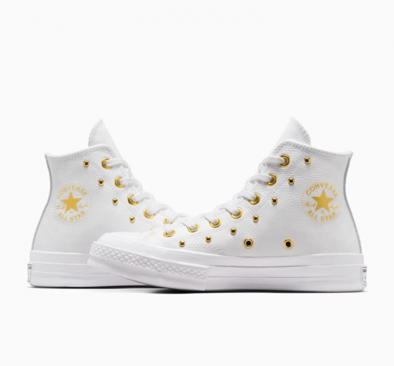 Tenis Converse Chuck 70 Star Studded Altos Mujer Blancas | COLOMBIA G4187B