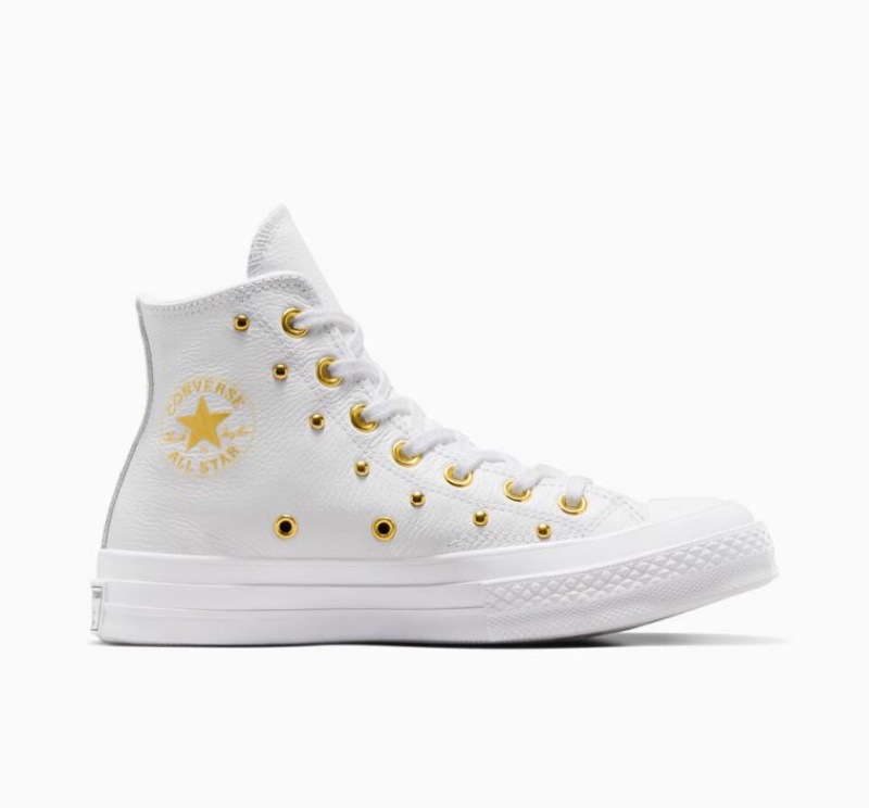 Tenis Converse Chuck 70 Star Studded Altos Mujer Blancas | COLOMBIA G4187B