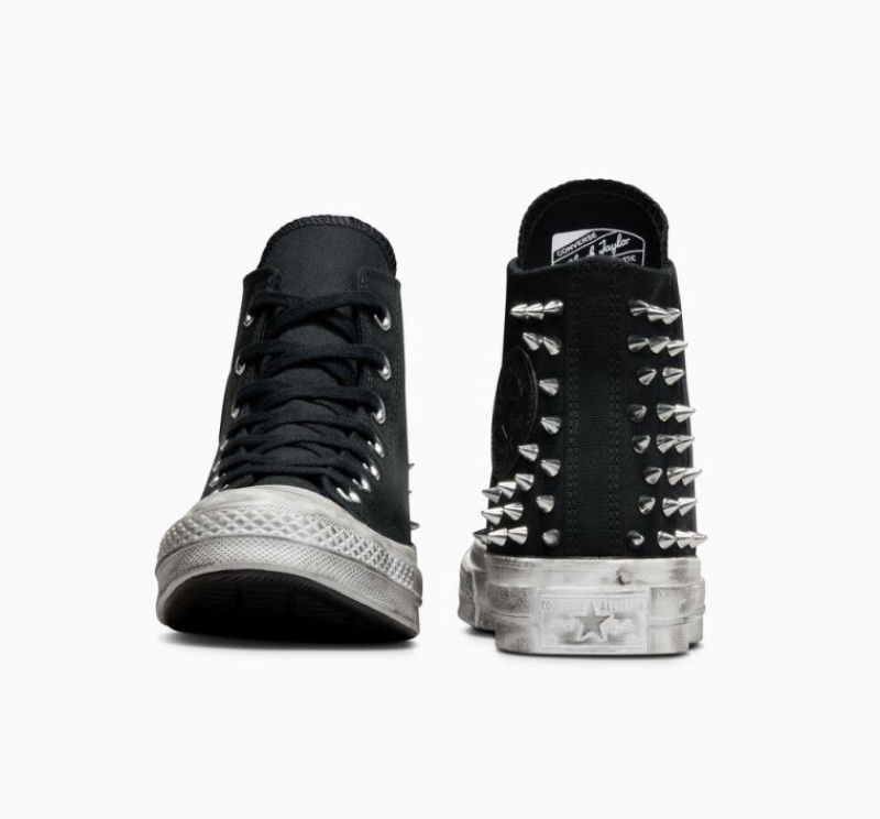 Tenis Converse Chuck 70 Studded Altos Mujer Negras | COLOMBIA D5189U