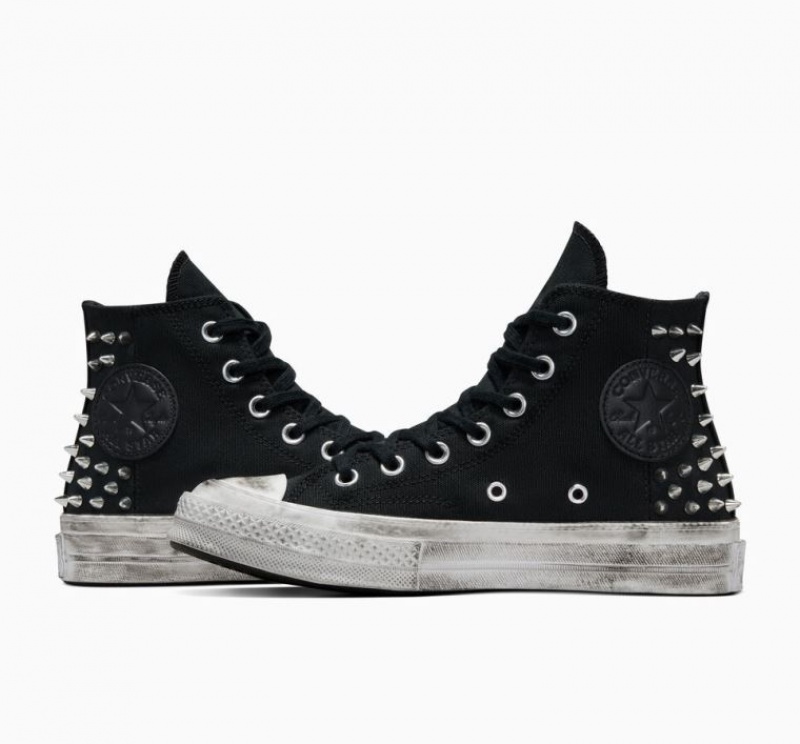 Tenis Converse Chuck 70 Studded Altos Mujer Negras | COLOMBIA D5189U