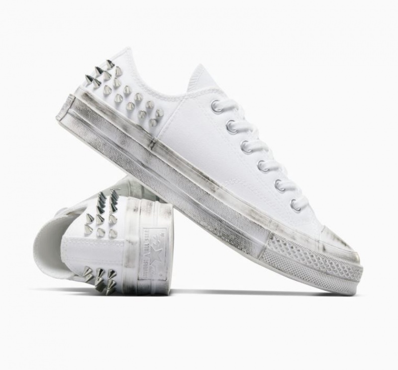 Tenis Converse Chuck 70 Studded Bajos Mujer Blancas | COLOMBIA P5146N