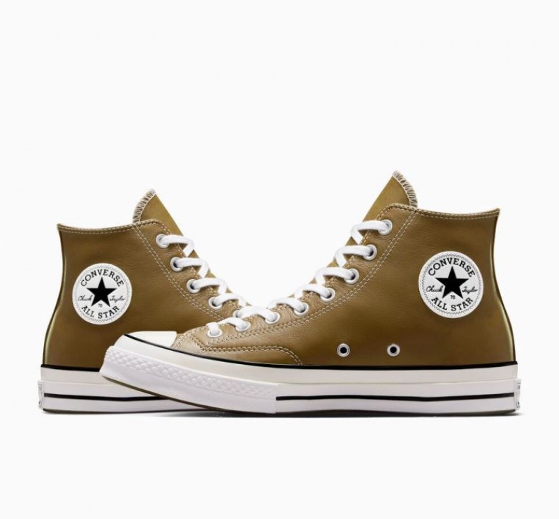 Tenis Converse Chuck 70 Surplus Leather Altos Mujer Verde Oliva | COLOMBIA G9482F