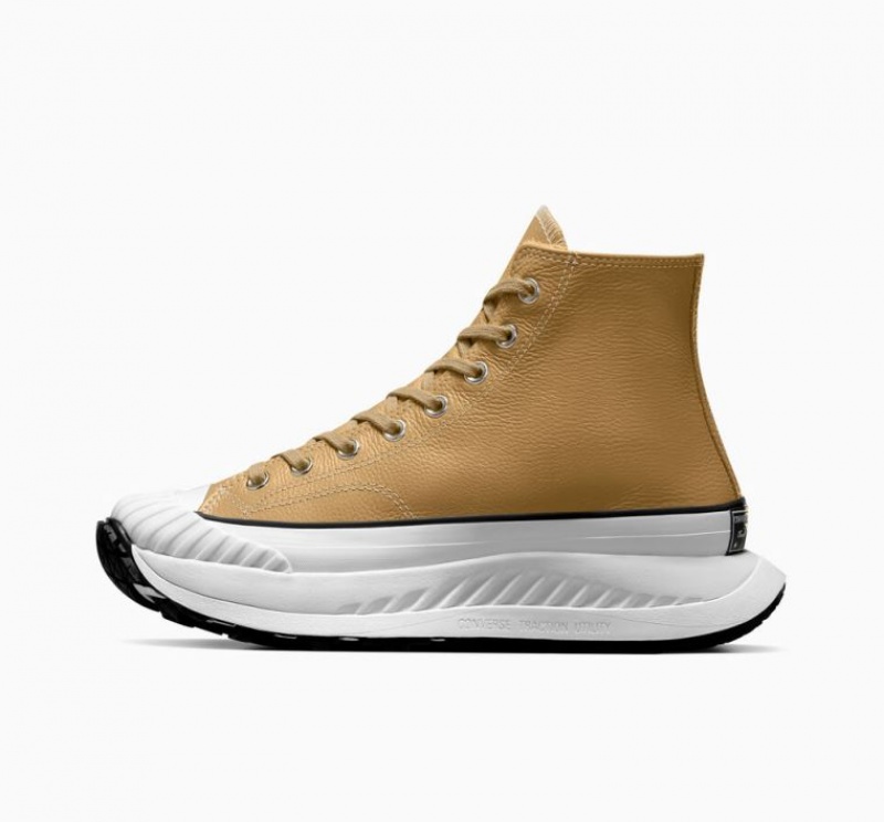 Tenis Converse Chuck Taylor 70 At-cx Leather Altos Mujer Marrones Claro | COLOMBIA Q4867D