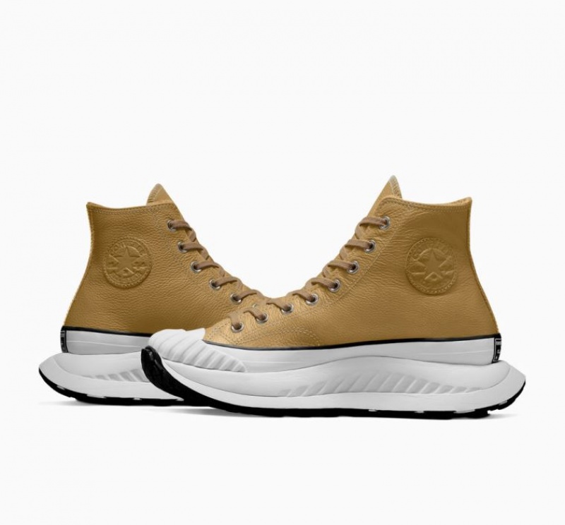 Tenis Converse Chuck Taylor 70 At-cx Leather Altos Mujer Marrones Claro | COLOMBIA Q4867D