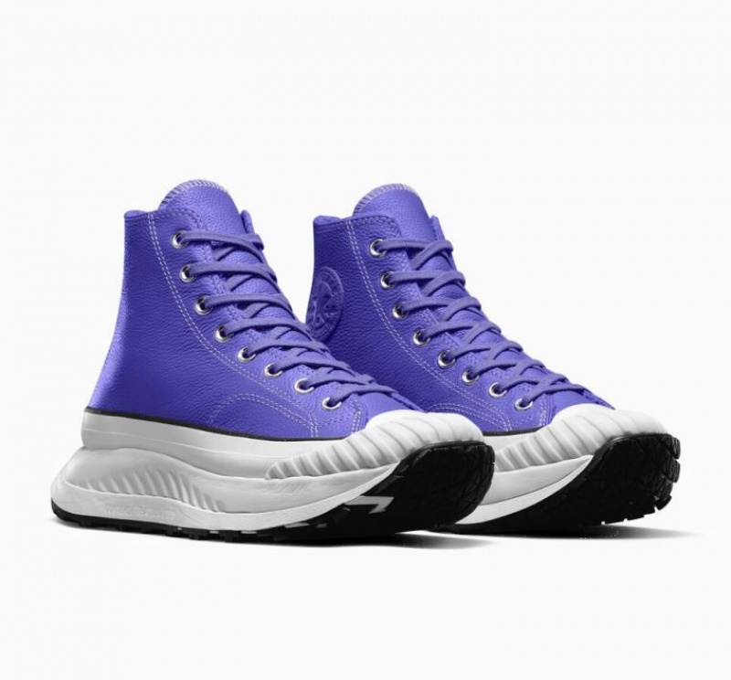 Tenis Converse Chuck Taylor 70 At-cx Leather Altos Mujer Azules | COLOMBIA X2107W