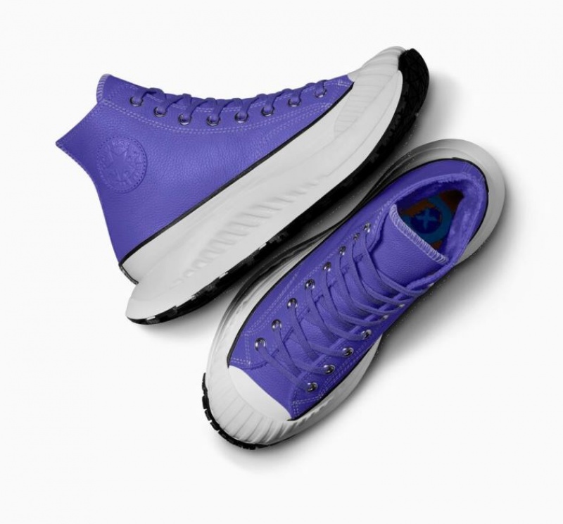 Tenis Converse Chuck Taylor 70 At-cx Leather Altos Mujer Azules | COLOMBIA X2107W