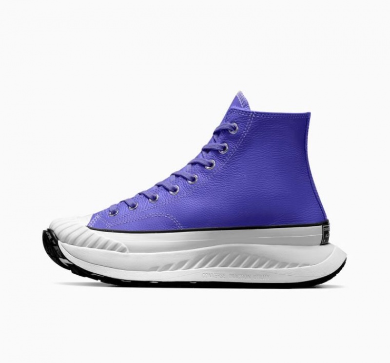 Tenis Converse Chuck Taylor 70 At-cx Leather Altos Mujer Azules | COLOMBIA X2107W