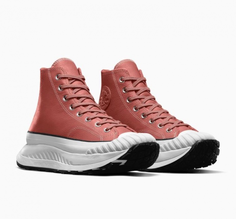 Tenis Converse Chuck Taylor 70 At-cx Leather Altos Mujer Naranjas | COLOMBIA L8120X