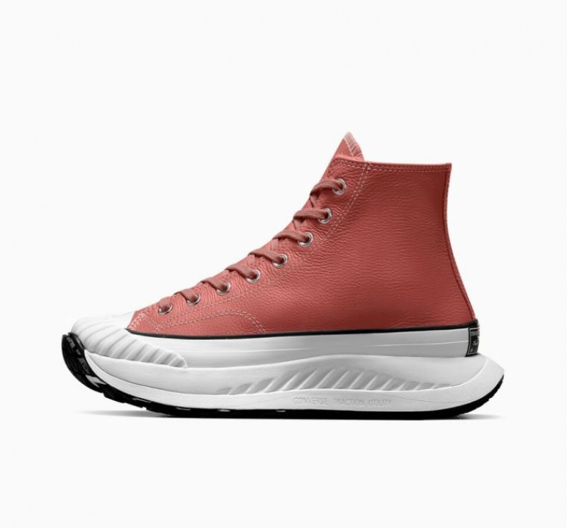 Tenis Converse Chuck Taylor 70 At-cx Leather Altos Mujer Naranjas | COLOMBIA L8120X