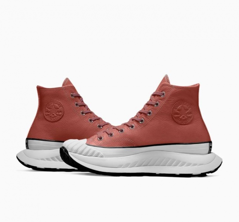 Tenis Converse Chuck Taylor 70 At-cx Leather Altos Mujer Naranjas | COLOMBIA L8120X