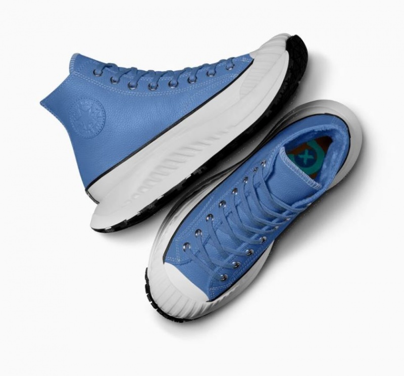 Tenis Converse Chuck Taylor 70 At-cx Leather Altos Hombre Azules | COLOMBIA M8674B