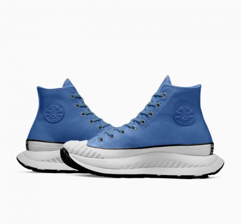 Tenis Converse Chuck Taylor 70 At-cx Leather Altos Hombre Azules | COLOMBIA M8674B