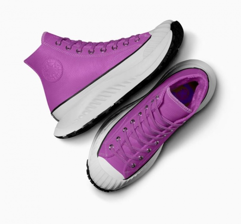 Tenis Converse Chuck Taylor 70 At-cx Leather Altos Hombre Moradas | COLOMBIA I0581Q