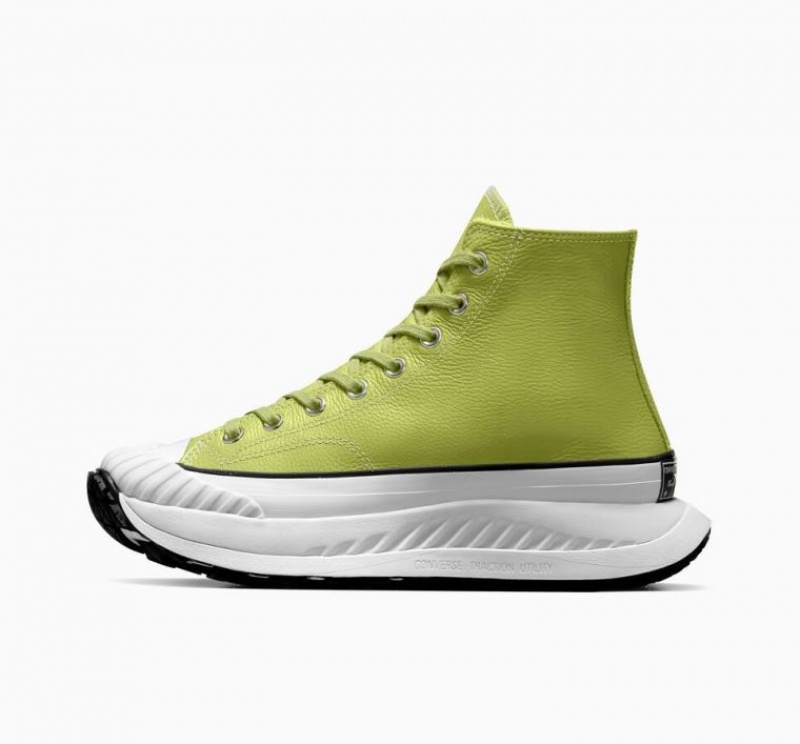 Tenis Converse Chuck Taylor 70 At-cx Leather Altos Hombre Verde Claro | COLOMBIA D4327C