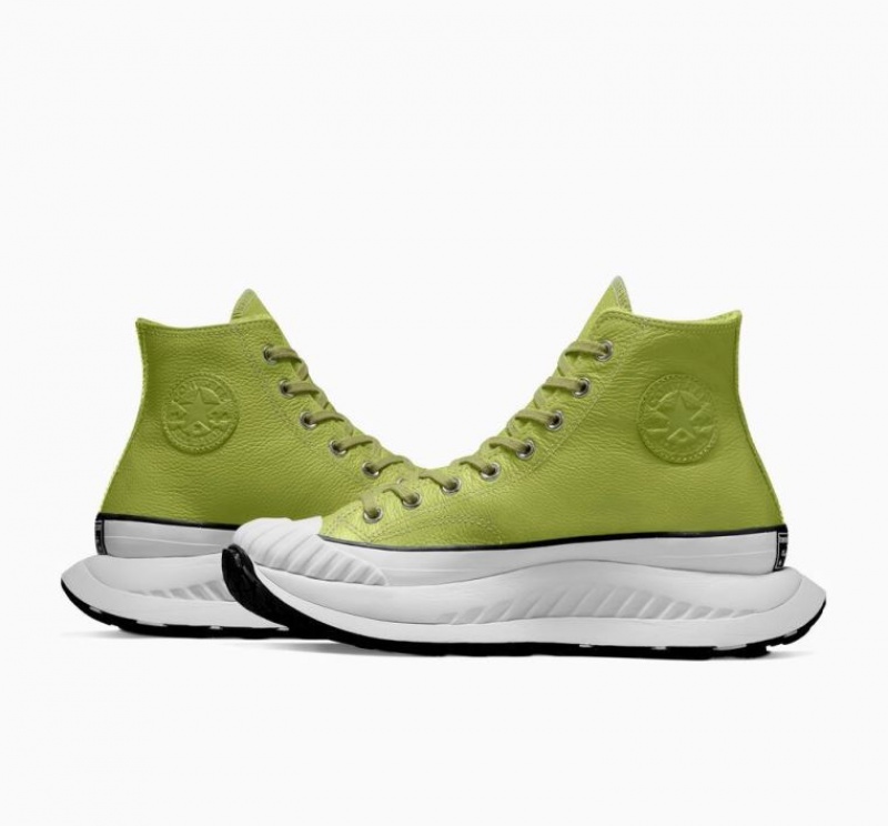 Tenis Converse Chuck Taylor 70 At-cx Leather Altos Hombre Verde Claro | COLOMBIA D4327C